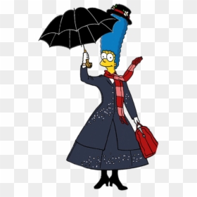 Marge Simpson As By Clip Art Transparent Stock - Disney Autograph Page Mary Poppins, HD Png Download - los simpson png