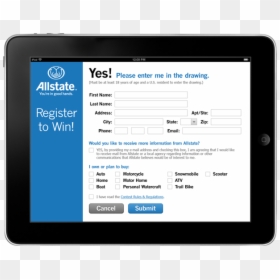 Survey Tablet App, HD Png Download - allstate png