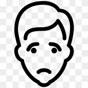 Clip Art Depressed Drawing Ubisafe Icon - Sad Face Drawing, HD Png Download - depressed png