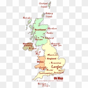 Historical Cities Uk On Map, HD Png Download - england map png