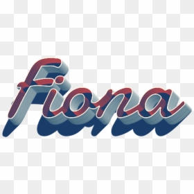 Fiona 3d Letter Png Name - Graphic Design, Transparent Png - fiona png