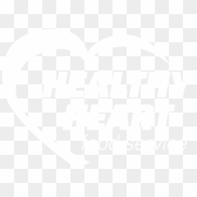 White Healthy Heart Logo - Graphic Design, HD Png Download - healthy heart png