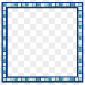 Mosaic Aqua Blue Border Vector Frame, Mosaics, Ceramic,, HD Png Download - ceramic png