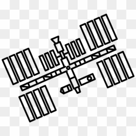 Transparent Gasoline Station Clipart - International Space Station Drawing Easy, HD Png Download - international space station png