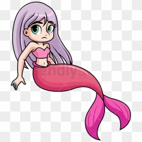 Mermaid Tail Annoyed Cartoon Vector Clipart Friendlystock - Friendlystock, HD Png Download - annoyed png