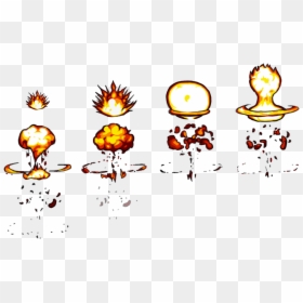 Transparent Fire Explosion Png - Cartoon Explosion Sprites Free, Png Download - fire sprite png