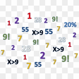 Numeros De Matematica Png, Transparent Png - matematicas png