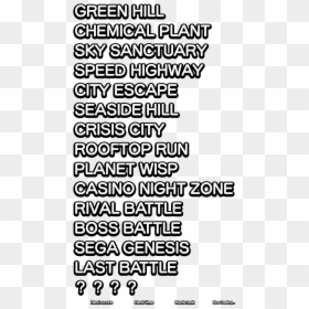 Sonic Generations Level Font, HD Png Download - green hill zone png