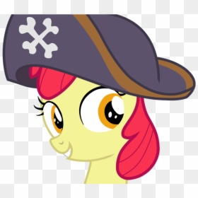 Apple Bloom W Pirate Hat By Frownfactory - My Little Pony Apple Bloom Pirate, HD Png Download - pirate bandana png