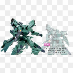 Volks Muv Luv Alternative Takashi Miyuki F 22a Raptor - Action Figure, HD Png Download - f22 png