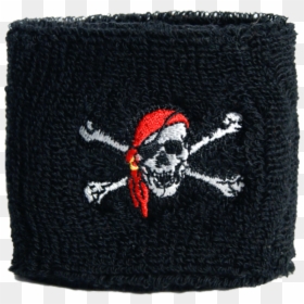 Pirate With Bandana Wristband / Sweatband, 2 Pcs - Woolen, HD Png Download - pirate bandana png