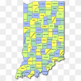 Indiana County Map Png, Transparent Png - indiana state png
