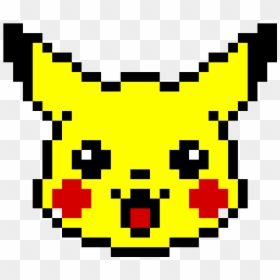 Pikachu Head Pixel Art, HD Png Download - pikachu head png