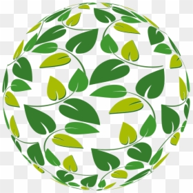Leafy Sphere - Leaf Aesthetic Clipart Png, Transparent Png - leafy face png