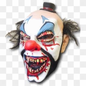 Scary Clown Mask - Clown, HD Png Download - evil teeth png
