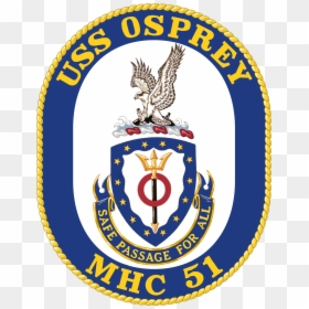 Uss Osprey Mh-c51 Crest - Uss Chief Crest, HD Png Download - osprey png