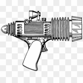 Transparent Laser Gun Png - Vintage Ray Gun Drawing, Png Download - raygun png