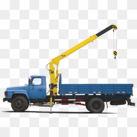 Pickup Truck Mobile Crane Knuckleboom Crane - Telescopic Boom Truck Mounted Crane, HD Png Download - construction crane png