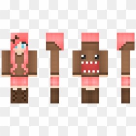 Minecraft Skins Girl 2018, HD Png Download - domo png