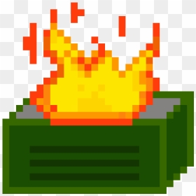 Pixel Art Dumpster Fire , Png Download - Dumpster Fire Icon Gif, Transparent Png - pixel fire png