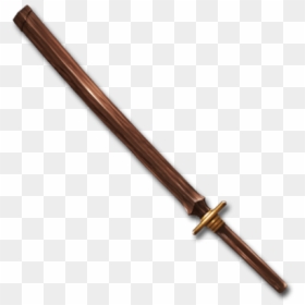 Wood Sword - Granblue Fantasy Wooden, HD Png Download - wooden sword png