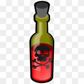 Collection Related Black Simple - Poison Clipart Png, Transparent Png - wine bottle icon png