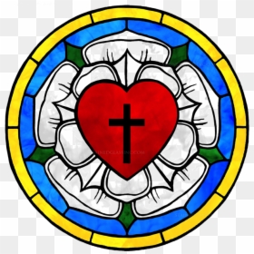 Luther Rose Png , Png Download - Stained Glass Lutheran Rose, Transparent Png - luther's rose png