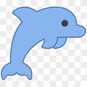 Dolphin Tail Png - Cartoon Dolphin Transparent Background, Png Download - delfin png