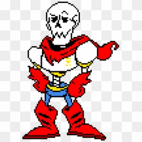 Underfell Papyrus , Png Download - Underfell Papyrus Sprite, Transparent Png - papyrus head png