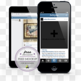 Transparent Instagram Mockup Png - Instagram On Cell Phone, Png Download - instagram app png