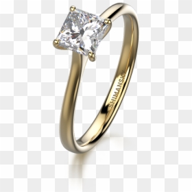 My Girl Solitaire Ring 18k Yellow Gold - Pre-engagement Ring, HD Png Download - ring girl png