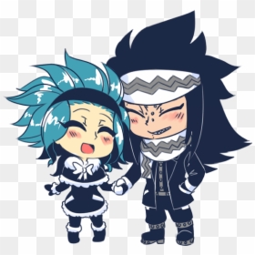Fairy Tail Image - Fairy Tail Gajeel And Levy Chibi, HD Png Download - gajeel png
