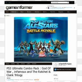 Playstation All Stars Battle Royale Logo, HD Png Download - cole macgrath png