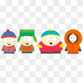 South Park Characters Stan Kyle Cartman Kenny - Cartman Kyle Stan And Kenny, HD Png Download - kenny png