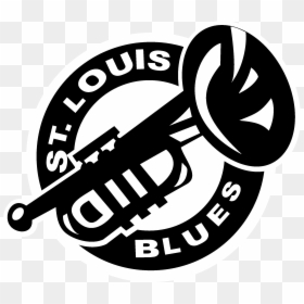 St Louis Blues Logo Black - Background Saint Louis Blues, HD Png Download - blues png