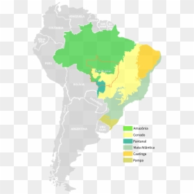 Mato Grosso, Brazil, South America - Brazil South America Map Png, Transparent Png - brazil map png