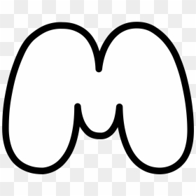 Bubble Letter M Uppercase, HD Png Download - m png