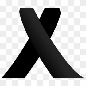 Black Ribbon Png, Transparent Png - black ribbon png
