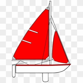 Red Boat Clipart, HD Png Download - sailboat png