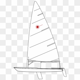 Laser Sailboat Side View, HD Png Download - sailboat png