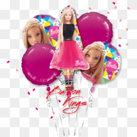 Barbie Balloons Png, Transparent Png - barbie png