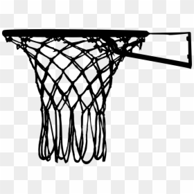 Silhouette Basketball Hoop Png, Transparent Png - basketball hoop png