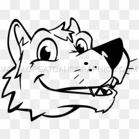 Art Wolf Smiling, HD Png Download - wolf head png