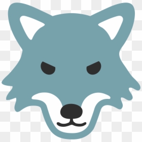 Wolf Emoji Transparent, HD Png Download - wolf head png