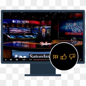 Cbs Evening News With Jeff Glor, HD Png Download - television png