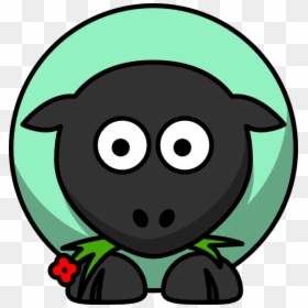 Fat Cartoon Sheep, HD Png Download - red eyes png