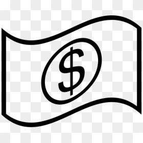 Dollar Bill Clip Art Black And White, HD Png Download - dollar bill png