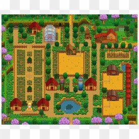 Stardew Valley Farm Examples, HD Png Download - tree plan png