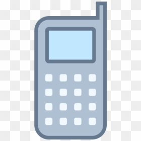 Blue Mobile Icon Png, Transparent Png - cell phone icon png
