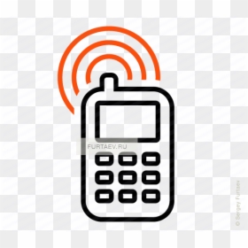 Mobile Phone Icon, HD Png Download - cell phone icon png
